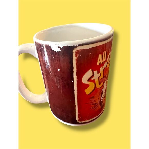 All Stressed Out and No One To Choke Funny Cartoon Coffee Mug Red Ceramic Gift - Picture 7 of 10